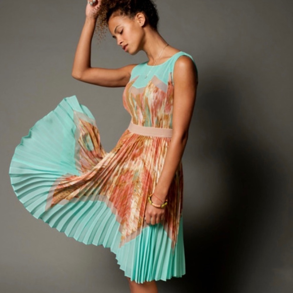 BCBGMaxazria pleated dress